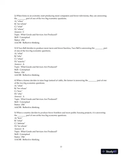 Test Bank For Microeconomics , 13th Edition - Page 14 preview image