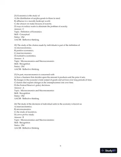 Test Bank For Microeconomics , 13th Edition - Page 7 preview image