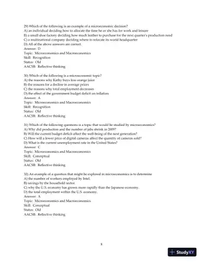 Test Bank For Microeconomics , 13th Edition - Page 9 preview image