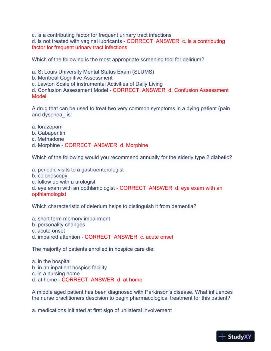 2023-2024 NR601 Pharmacology Final Exam With Answers (100 Solved Questions), page 3
