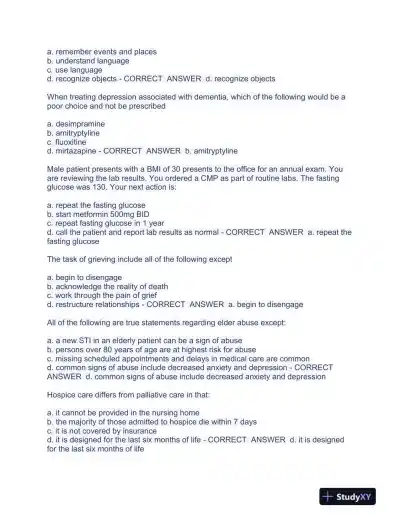 2023-2024 NR601 Pharmacology Final Exam With Answers (100 Solved Questions) - Page 6 preview image