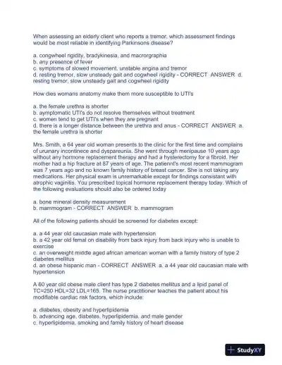 2023-2024 NR601 Pharmacology Final Exam With Answers (100 Solved Questions) - Page 7 preview image