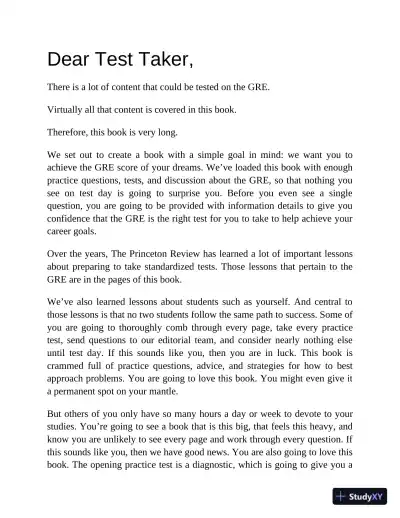 Princeton Review GRE Premium Prep, 2024: 7 Practice Tests + Review and Techniques (2023) - Page 14 preview image