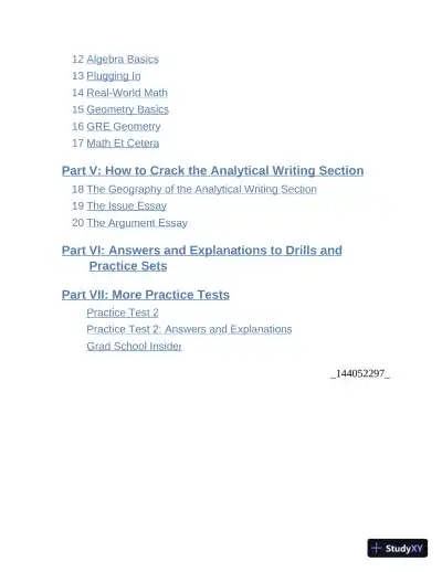 Princeton Review GRE Premium Prep, 2024: 7 Practice Tests + Review and Techniques (2023) - Page 8 preview image