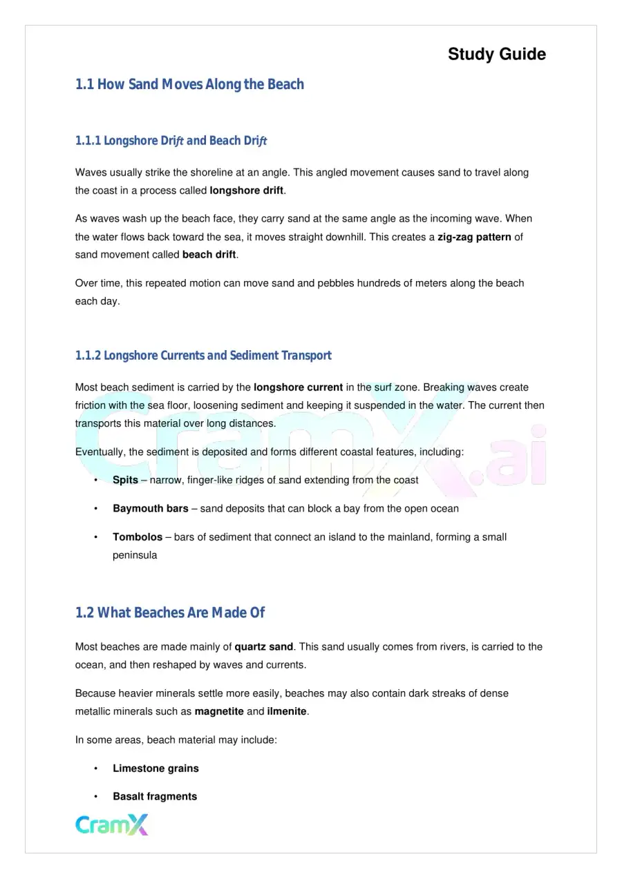 Geology - The Shorelines, page 2
