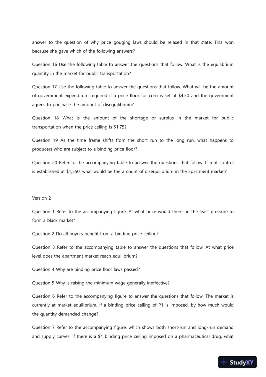 Liberty University ECON 213 Quiz 4 Complete Solutions Correct Answers Key, page 3