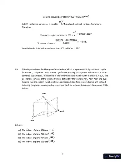 Solution Manual for Physical Metallurgy Principles, 4th Edition - Page 10 preview image