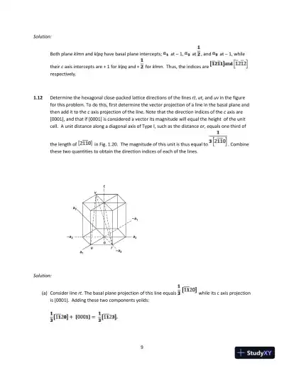 Solution Manual for Physical Metallurgy Principles, 4th Edition - Page 12 preview image