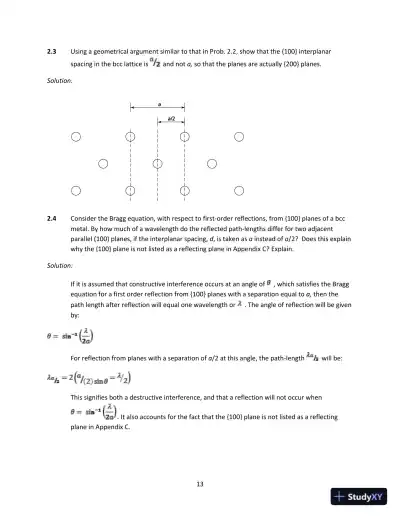 Solution Manual for Physical Metallurgy Principles, 4th Edition - Page 16 preview image