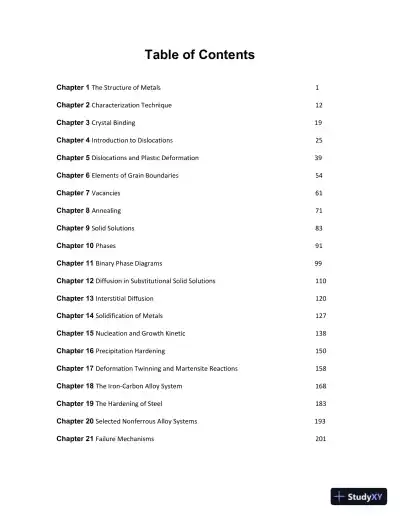 Solution Manual for Physical Metallurgy Principles, 4th Edition - Page 3 preview image