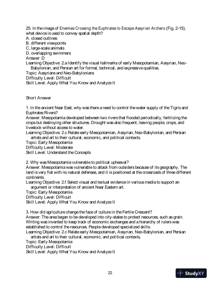 Test Bank for Art History, 6th Edition, page 12