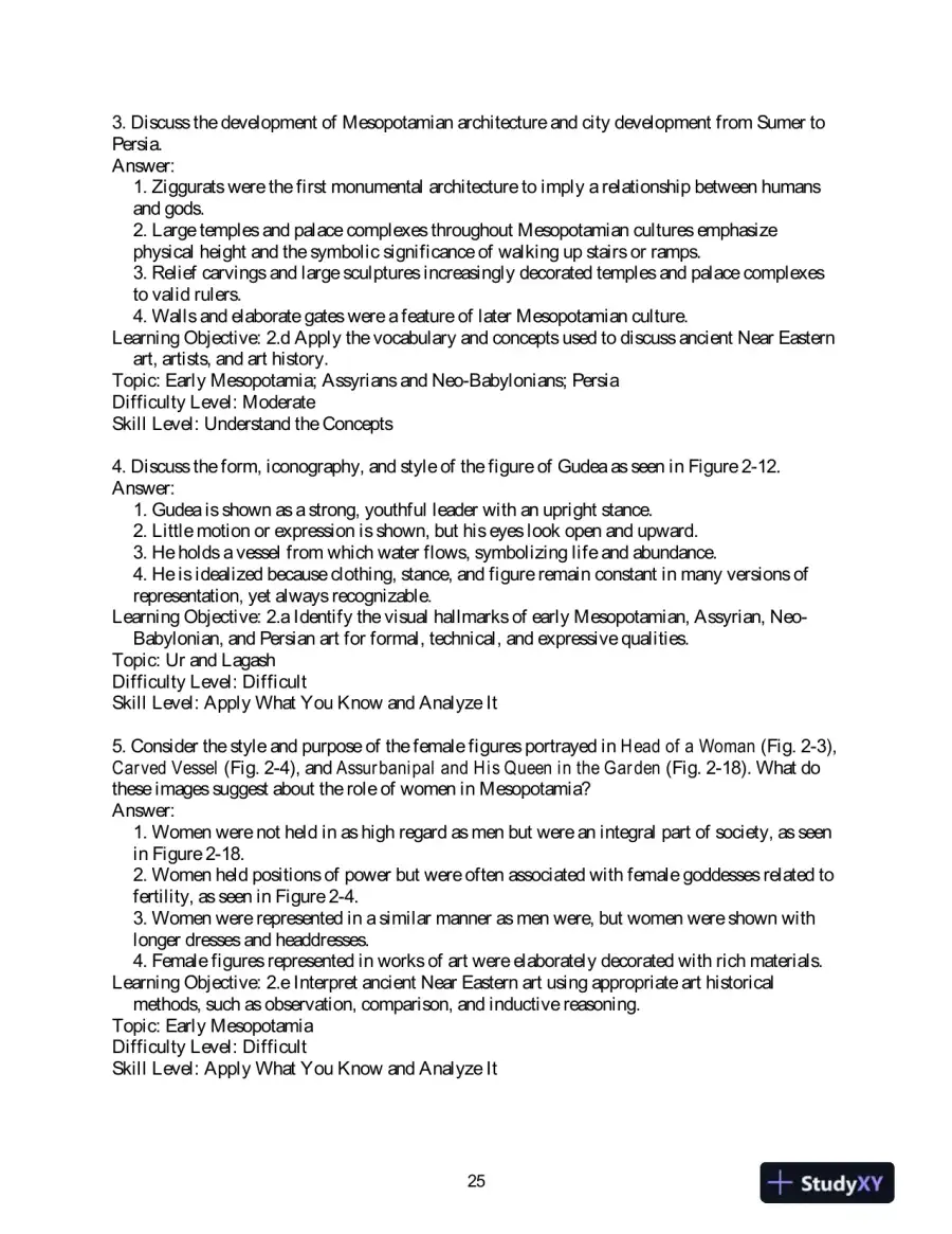 Test Bank for Art History, 6th Edition, page 15
