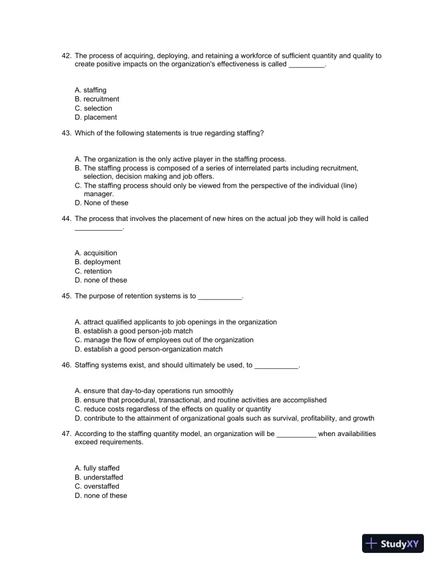 Staffing Organizations 7th Edition Test Bank, page 6