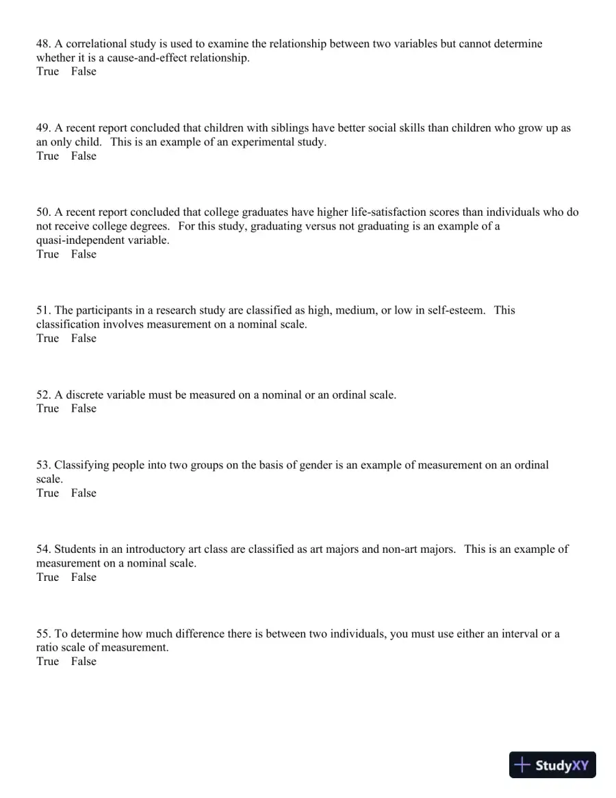 Statistics for the Behavioral Sciences, 9th Edition Test Bank, page 10
