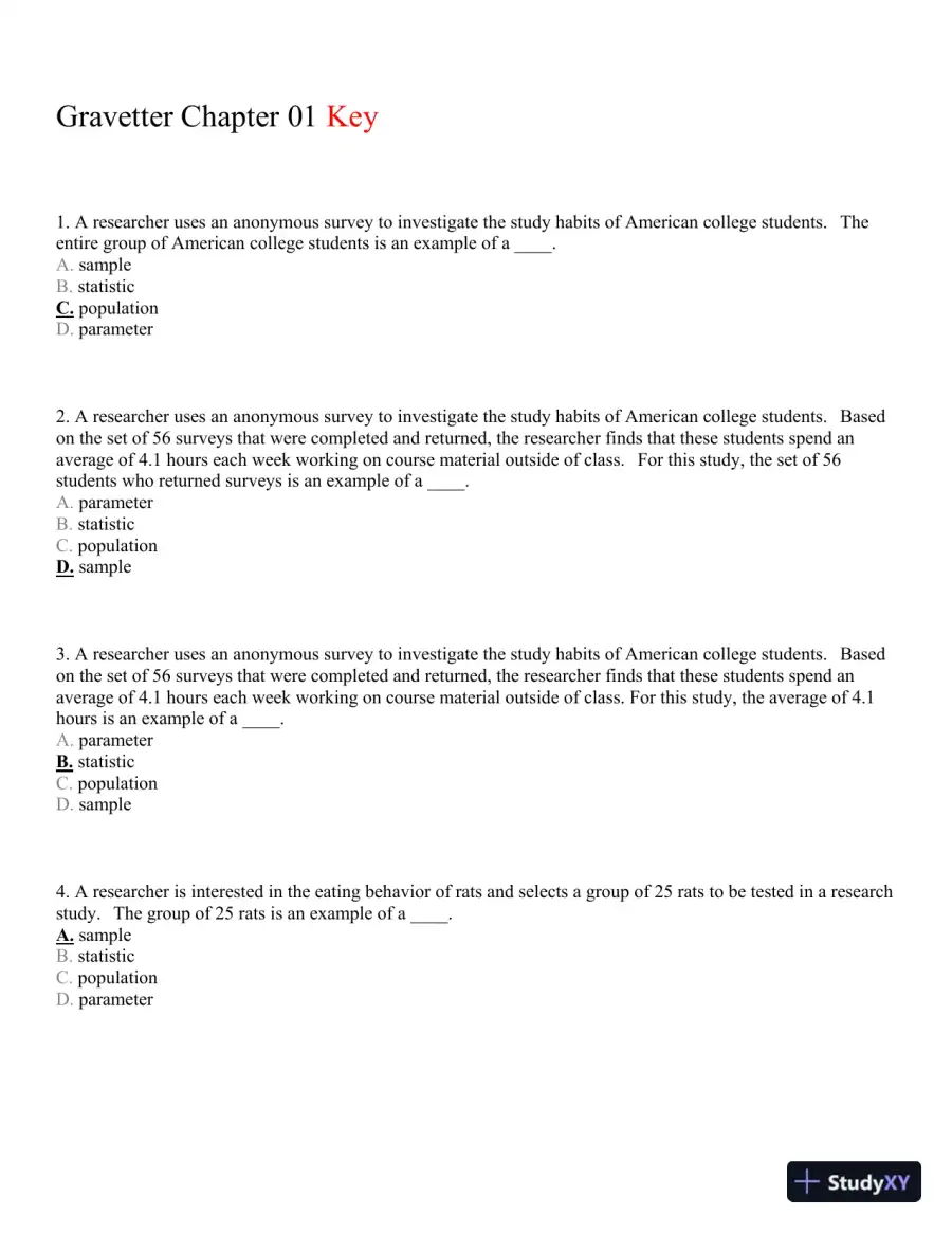 Statistics for the Behavioral Sciences, 9th Edition Test Bank, page 15