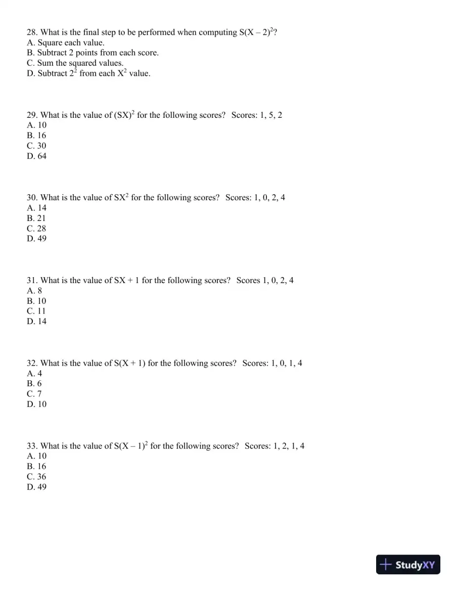Statistics for the Behavioral Sciences, 9th Edition Test Bank, page 7
