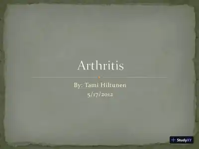 Arthritis - Page 1 preview image