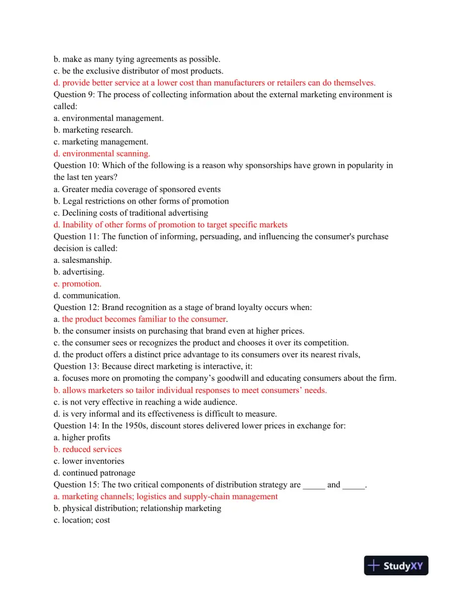 Seaport BUS C150 Final Exam, page 3