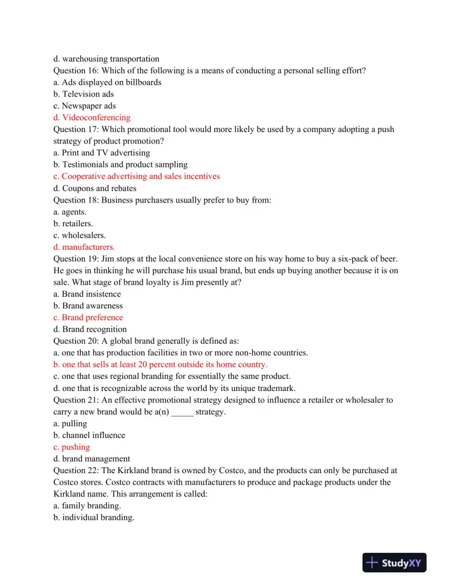 Seaport BUS C150 Final Exam, page 4