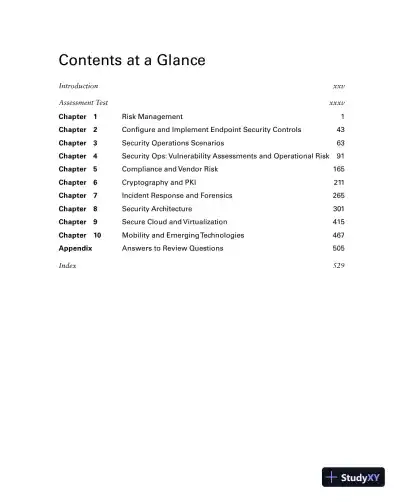 CASP+ CompTIA Advanced Security Practitioner Study Guide: Exam CAS-004 (2022) - Page 16 preview image