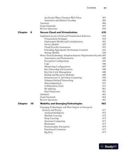CASP+ CompTIA Advanced Security Practitioner Study Guide: Exam CAS-004 (2022) - Page 24 preview image