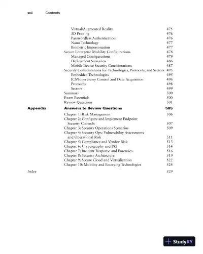 CASP+ CompTIA Advanced Security Practitioner Study Guide: Exam CAS-004 (2022) - Page 25 preview image