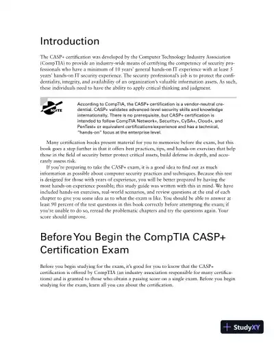 CASP+ CompTIA Advanced Security Practitioner Study Guide: Exam CAS-004 (2022) - Page 28 preview image