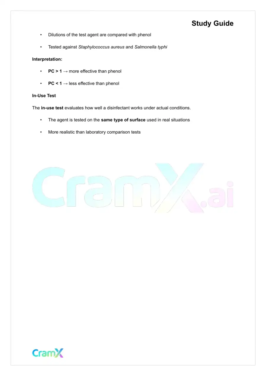 Microbiology - Control of Microbial Growth, page 2