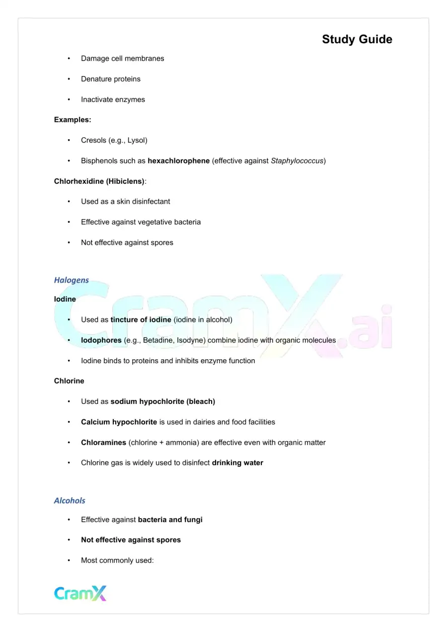 Microbiology - Control of Microbial Growth, page 4