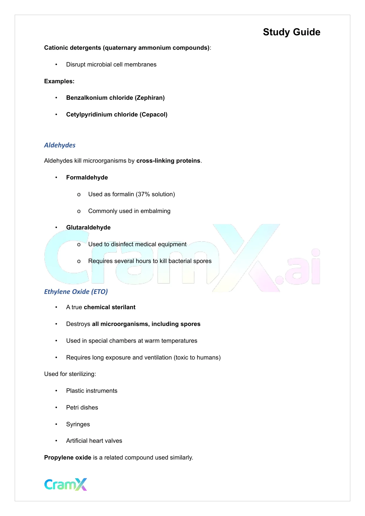 Microbiology - Control of Microbial Growth - Page 6 preview image