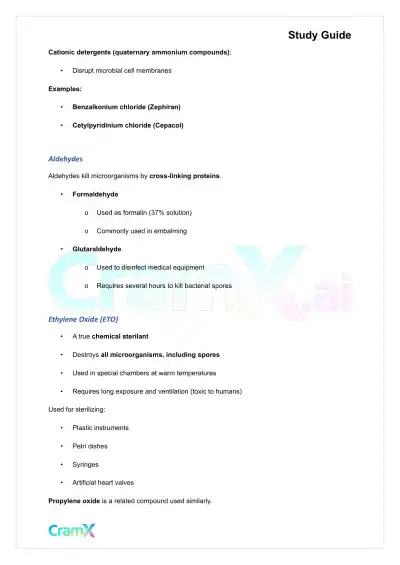 Microbiology - Control of Microbial Growth - Page 6 preview image