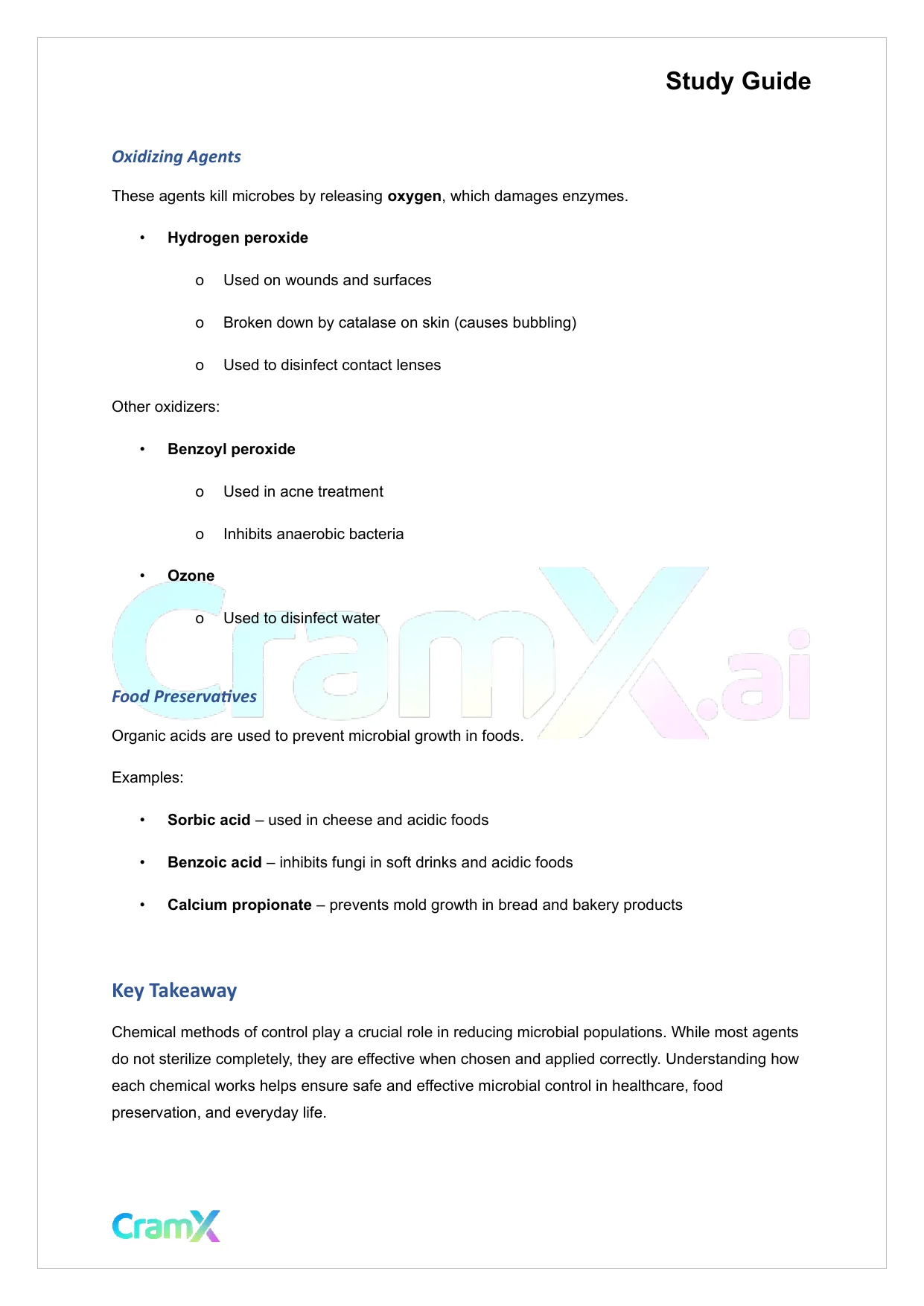 Microbiology - Control of Microbial Growth - Page 7 preview image