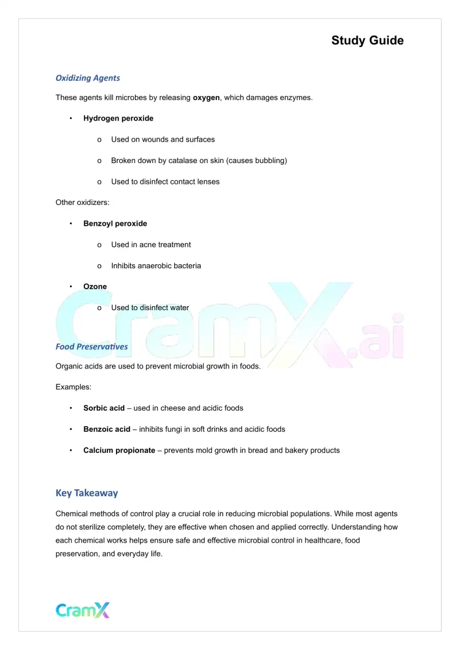 Microbiology - Control of Microbial Growth, page 7