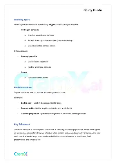 Microbiology - Control of Microbial Growth - Page 7 preview image