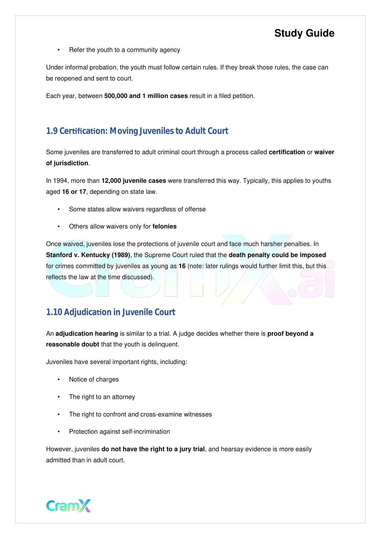 Criminal Justice - The Juvenile Justice System - Page 5 preview image
