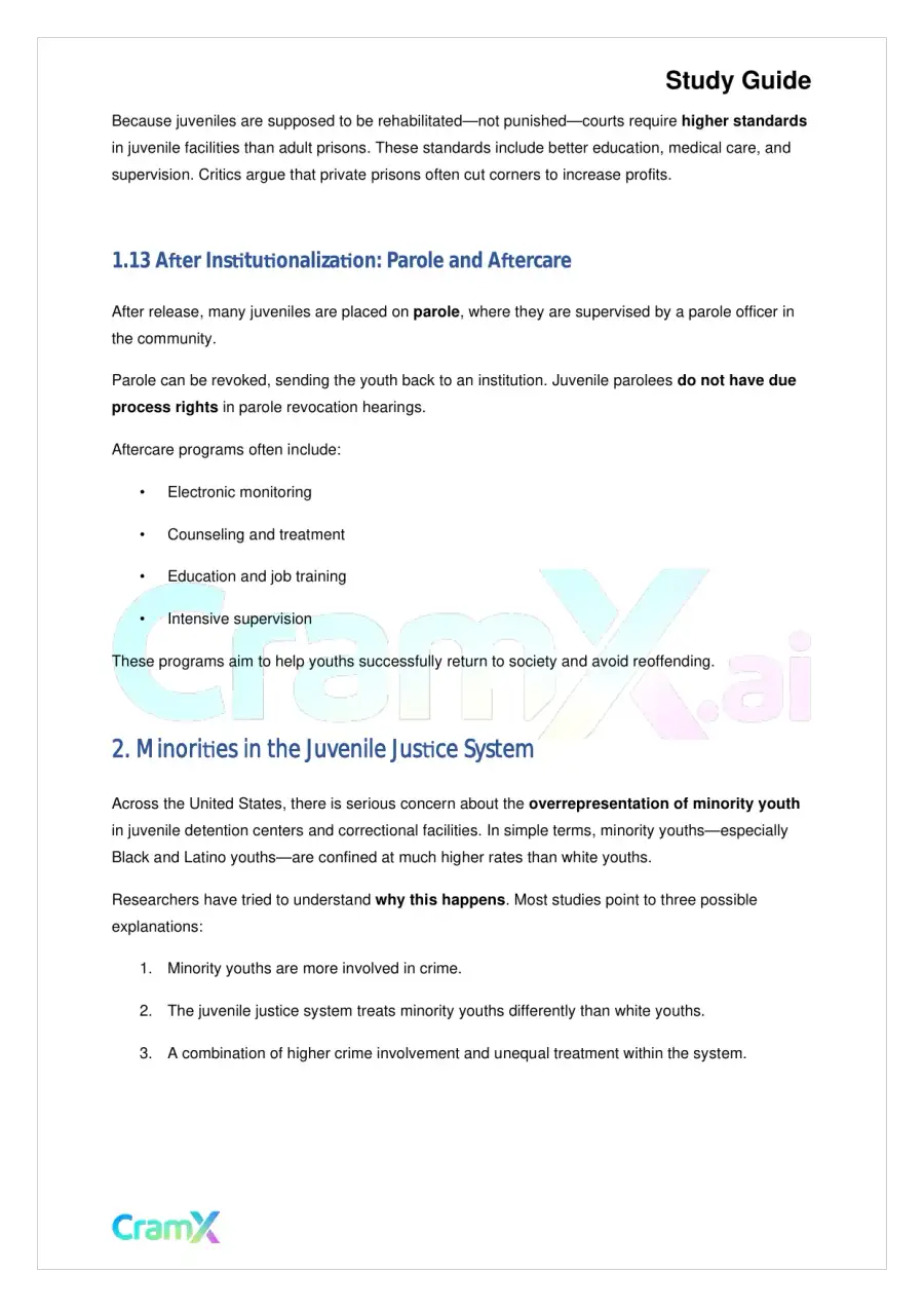 Criminal Justice - The Juvenile Justice System, page 7