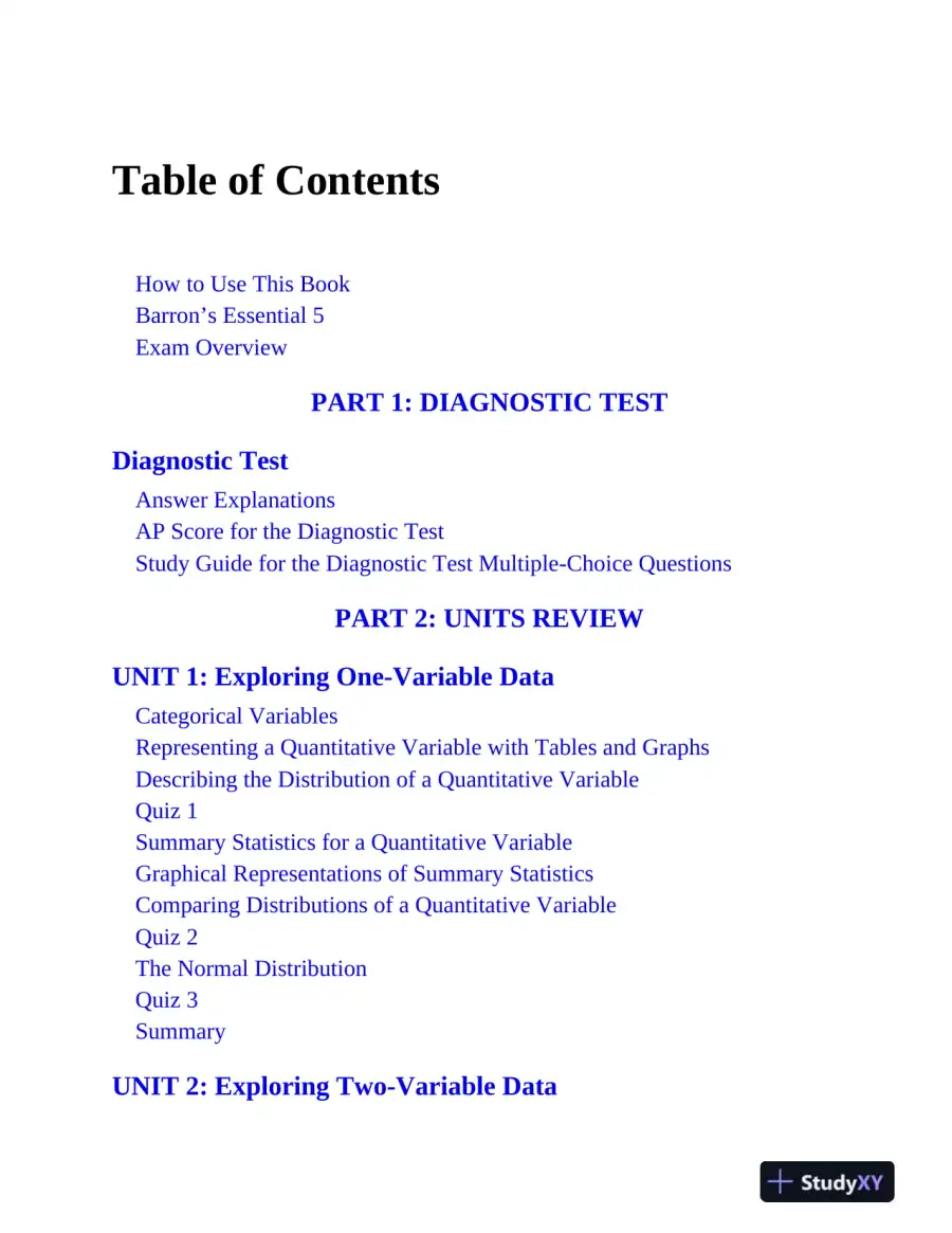 AP Statistics Premium, 2025: Prep Book with 9 Practice Tests + Comprehensive Review (2025), page 10