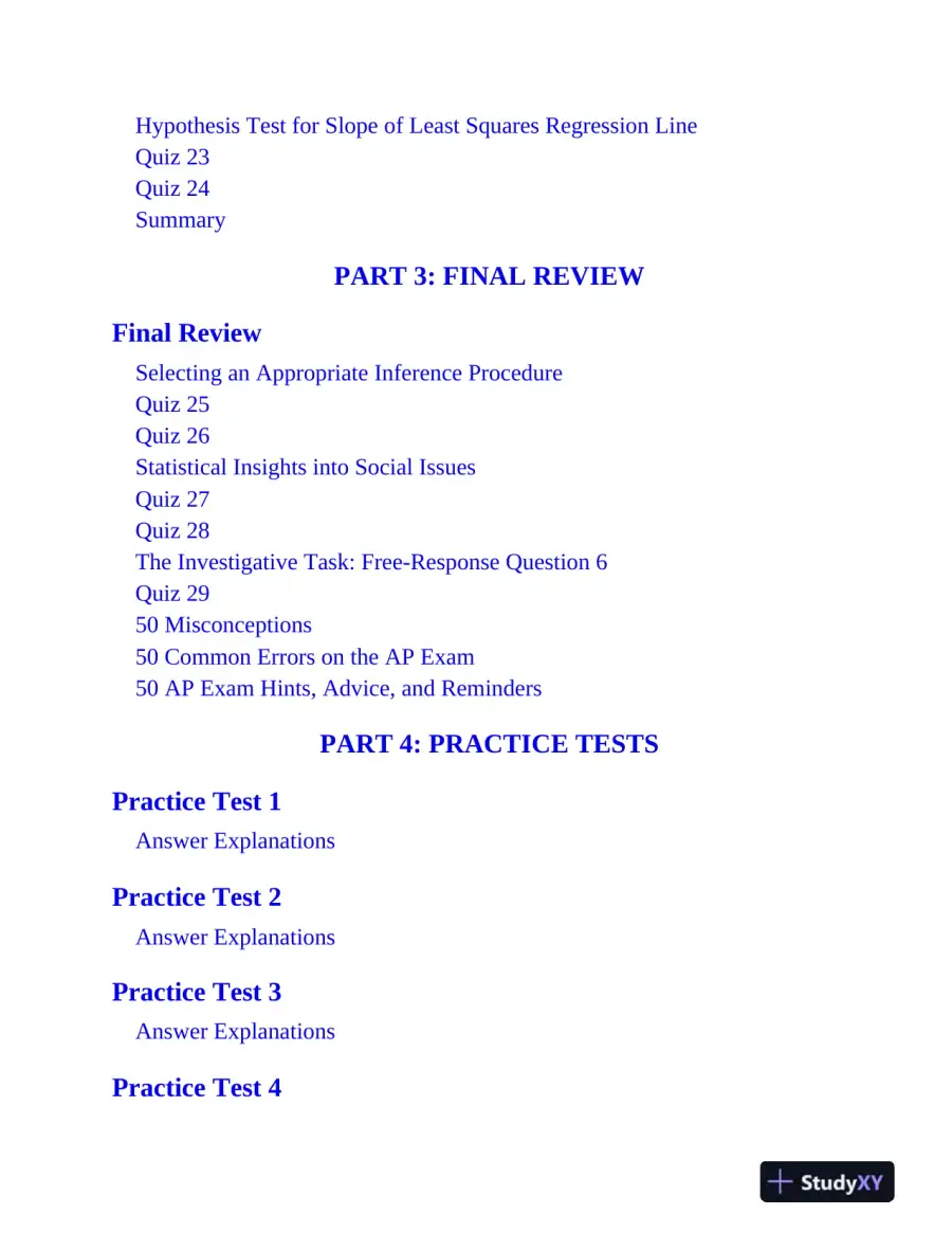 AP Statistics Premium, 2025: Prep Book with 9 Practice Tests + Comprehensive Review (2025), page 14