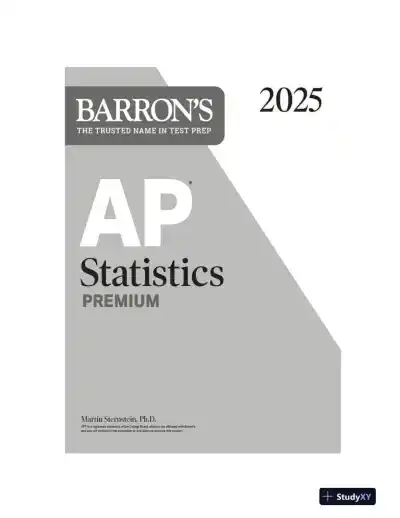 AP Statistics Premium, 2025: Prep Book with 9 Practice Tests + Comprehensive Review (2025) - Page 3 preview image
