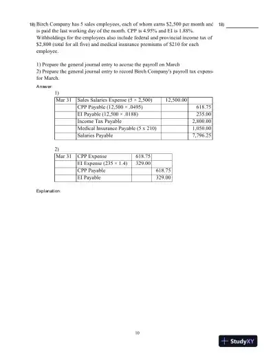 Fundamental Accounting Principles, Vol 1, 15th Edition Test Bank - Page 11 preview image