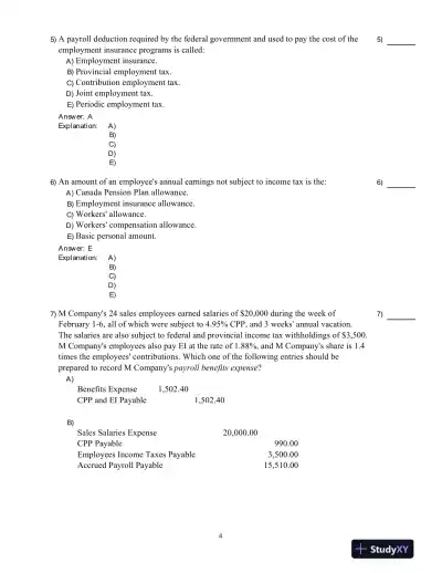 Fundamental Accounting Principles, Vol 1, 15th Edition Test Bank - Page 5 preview image