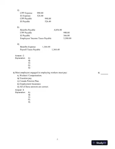 Fundamental Accounting Principles, Vol 1, 15th Edition Test Bank - Page 6 preview image