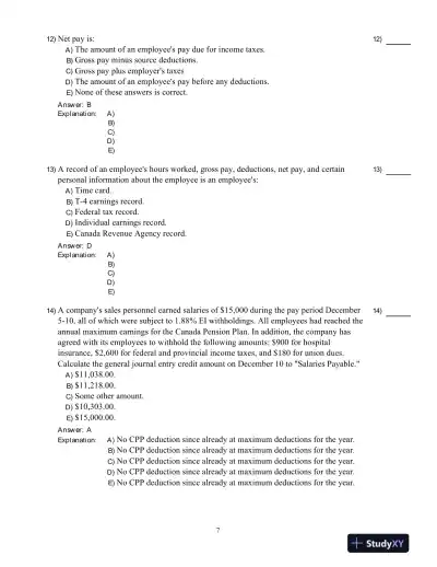 Fundamental Accounting Principles, Vol 1, 15th Edition Test Bank - Page 8 preview image
