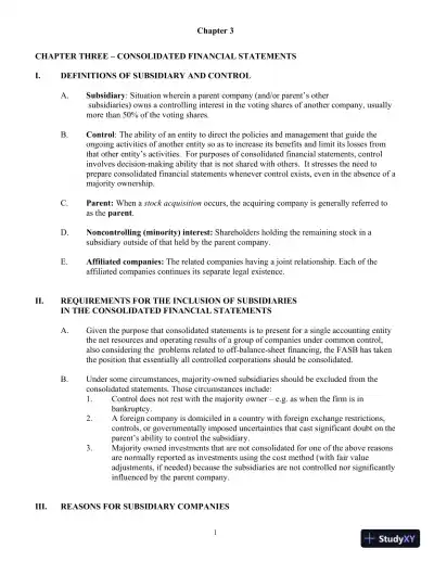 Class Notes For Advanced Accounting, 4th Edition - Page 19 preview image