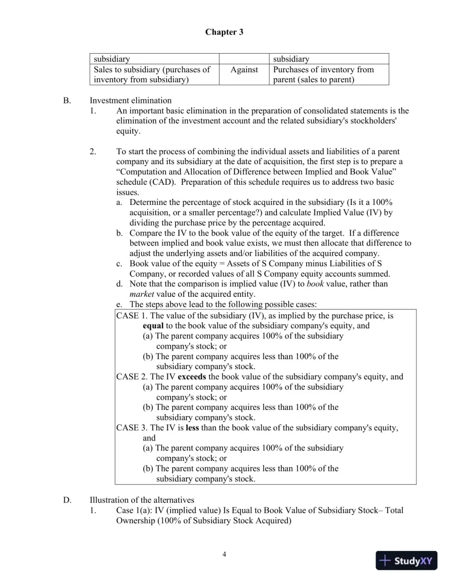 Class Notes For Advanced Accounting, 4th Edition, page 22