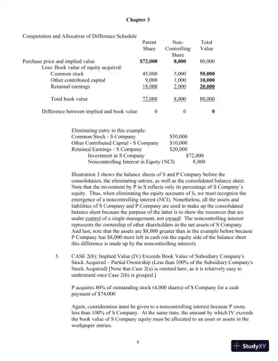 Class Notes For Advanced Accounting, 4th Edition - Page 24 preview image