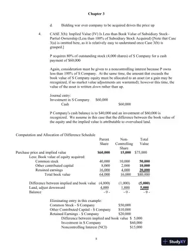 Class Notes For Advanced Accounting, 4th Edition - Page 26 preview image