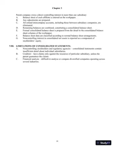Class Notes For Advanced Accounting, 4th Edition - Page 28 preview image