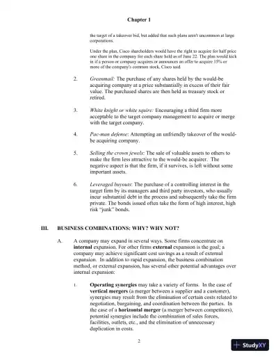 Class Notes For Advanced Accounting, 4th Edition - Page 3 preview image