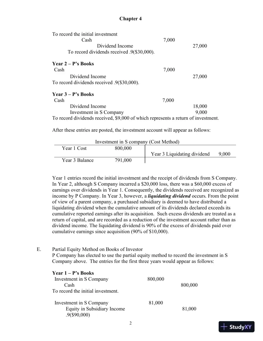 Class Notes For Advanced Accounting, 4th Edition, page 31